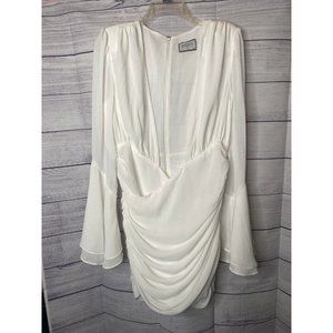 RNWY dress women's size medium‎ white ruffle dress fairycore elegant bridal